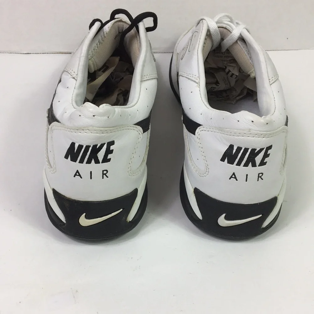 VTG 90s Nike‎ Trainers Mens Whiter leather sport Sneakers Tennis Shoes Size 13.5